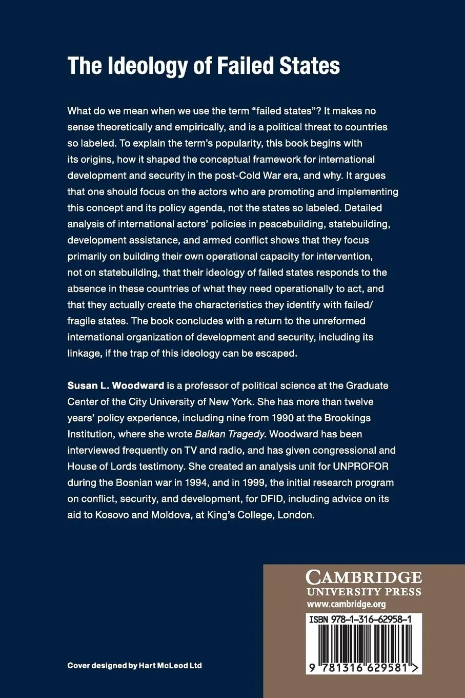 Rückseite: 9781316629581 | The Ideology of Failed States | Susan L. Woodward | Taschenbuch | 2017