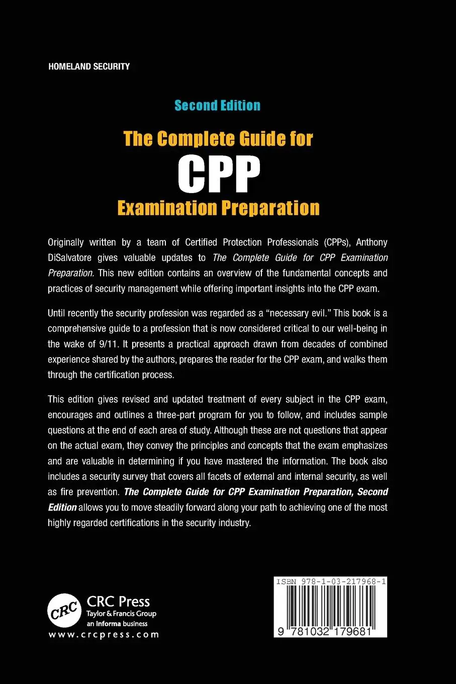 Rückseite: 9781032179681 | The Complete Guide for CPP Examination Preparation | (Cpp | Buch