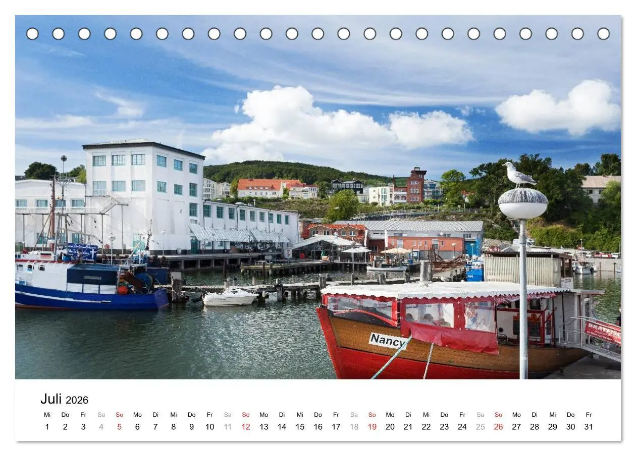 Bild: 9783516189681 | Rügen (Tischkalender 2026 DIN A5 quer), CALVENDO Monatskalender | 2026