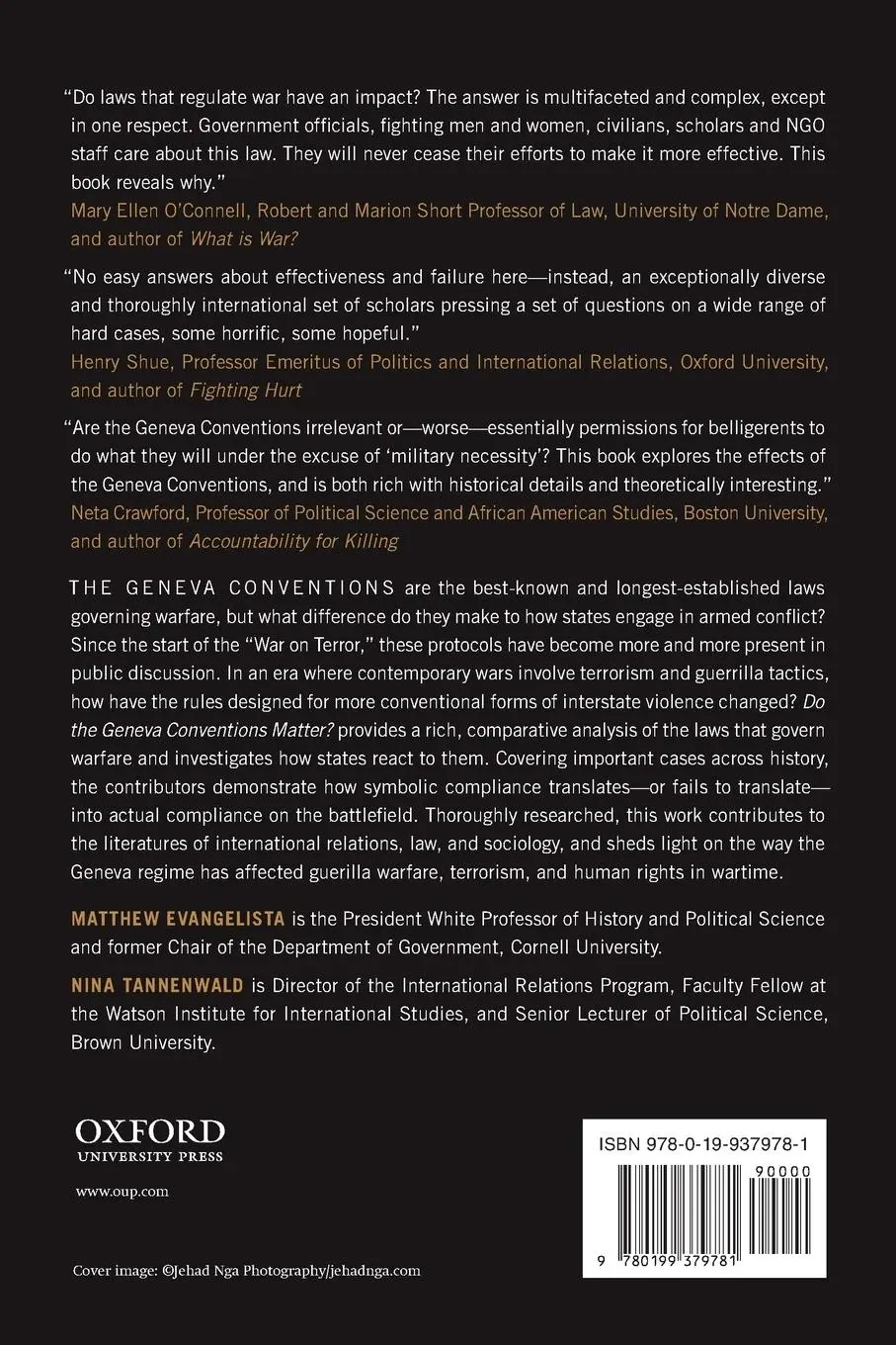 Rückseite: 9780199379781 | Do the Geneva Conventions Matter? | Matthew Evangelista (u. a.) | Buch