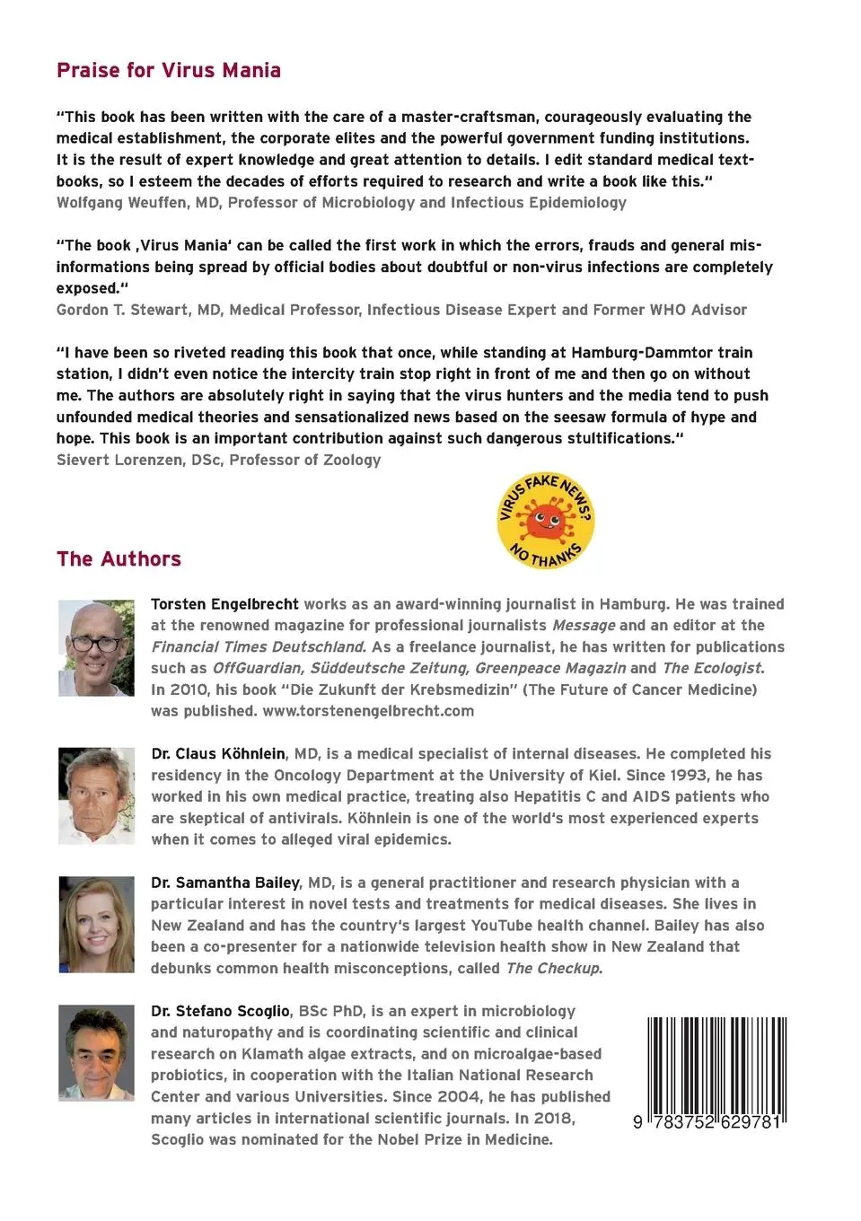 Rückseite: 9783752629781 | Virus Mania | Torsten Engelbrecht (u. a.) | Taschenbuch | Paperback