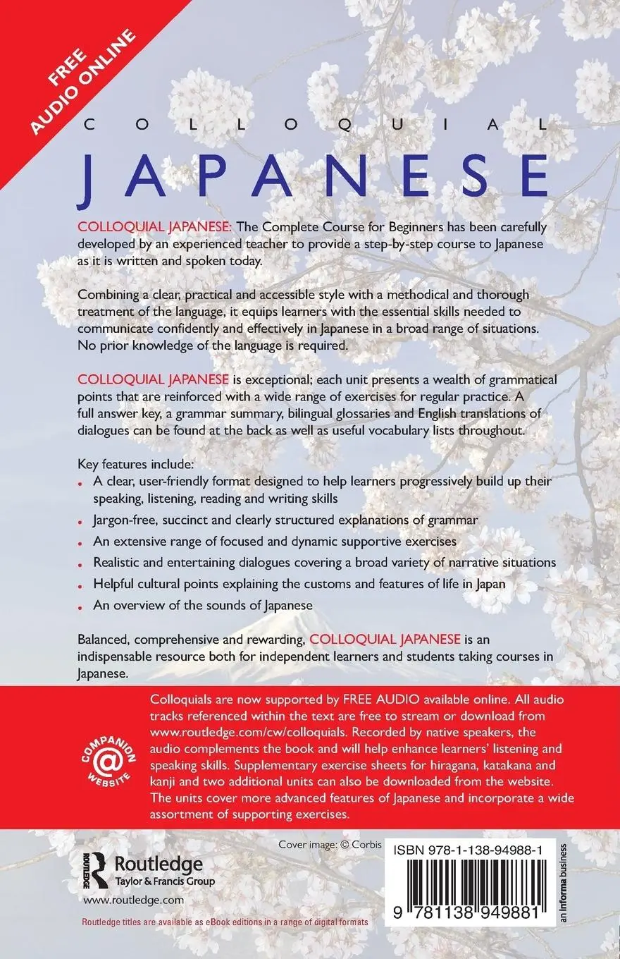 Rückseite: 9781138949881 | Colloquial Japanese | The Complete Course for Beginners | Taschenbuch