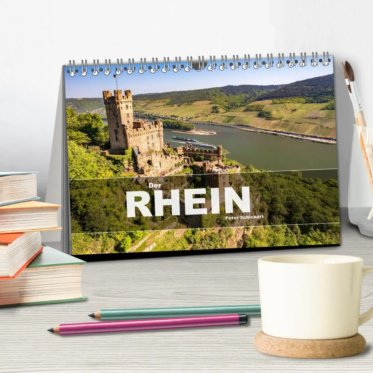 Bild: 9783457459881 | Der Rhein (Tischkalender 2026 DIN A5 quer), CALVENDO Monatskalender