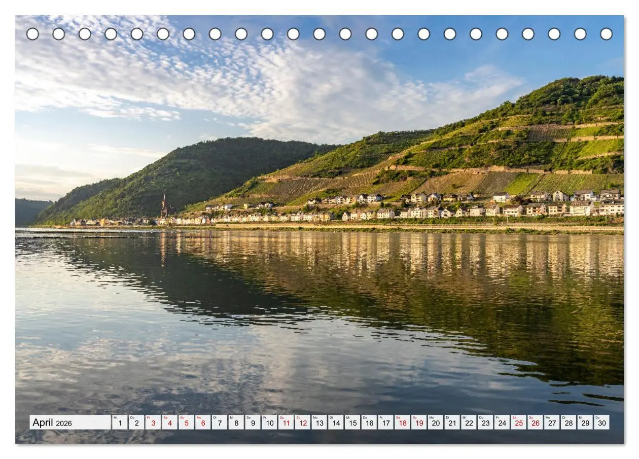 Bild: 9783457459881 | Der Rhein (Tischkalender 2026 DIN A5 quer), CALVENDO Monatskalender