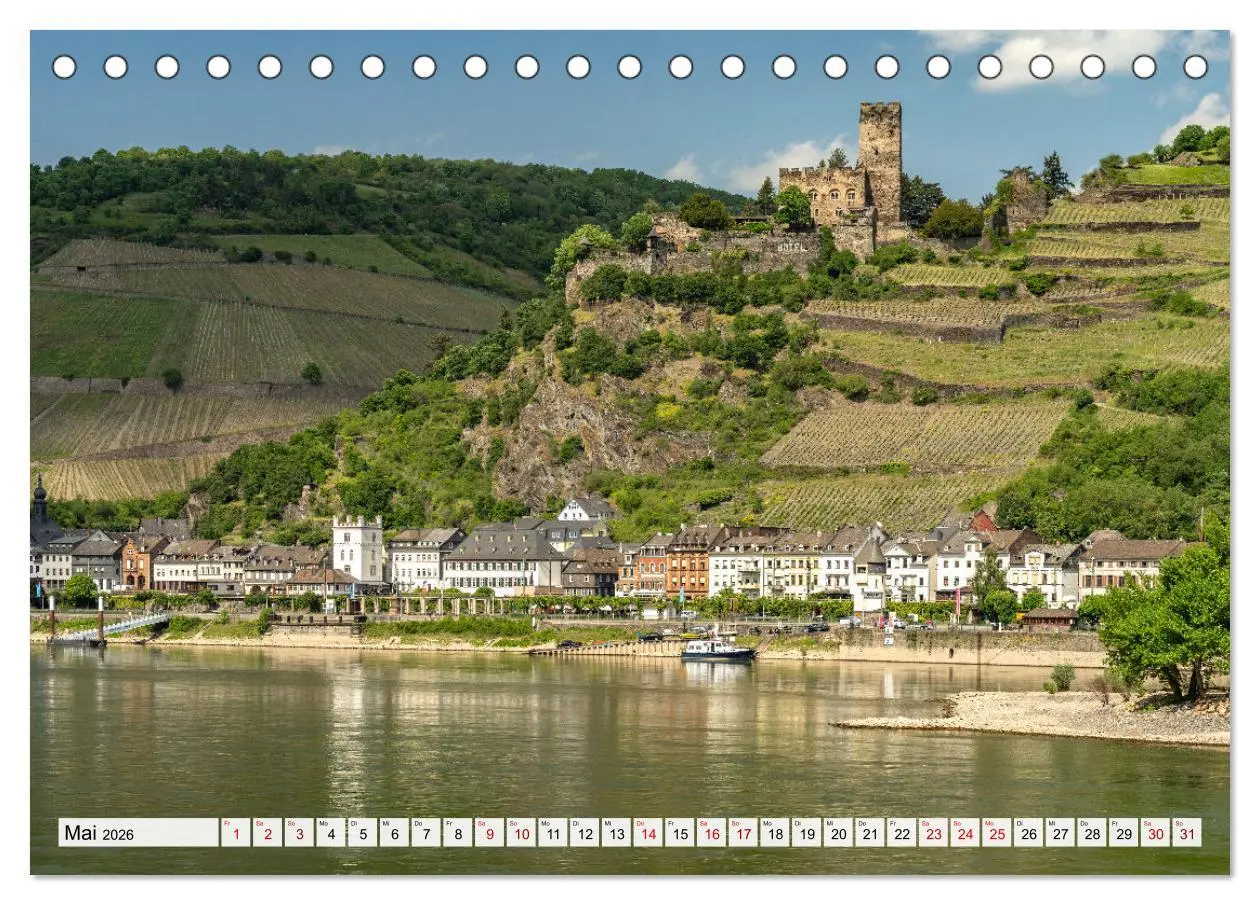 Bild: 9783457459881 | Der Rhein (Tischkalender 2026 DIN A5 quer), CALVENDO Monatskalender