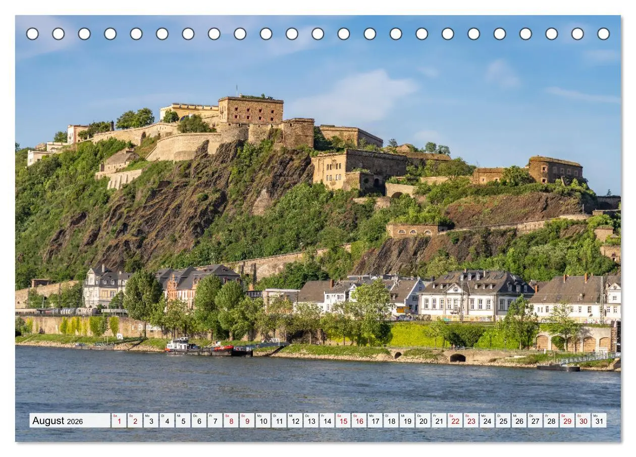 Bild: 9783457459881 | Der Rhein (Tischkalender 2026 DIN A5 quer), CALVENDO Monatskalender