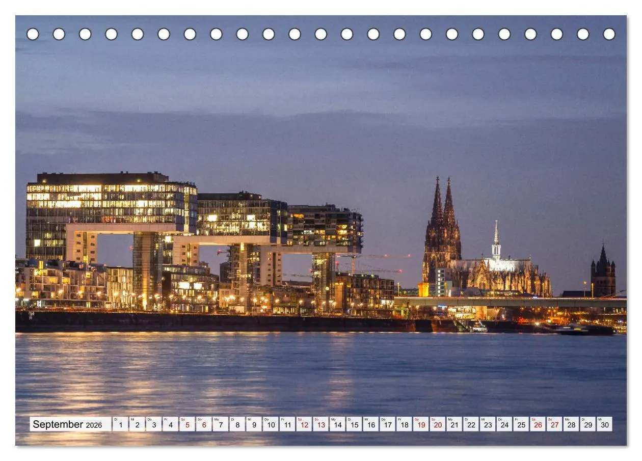 Bild: 9783457459881 | Der Rhein (Tischkalender 2026 DIN A5 quer), CALVENDO Monatskalender