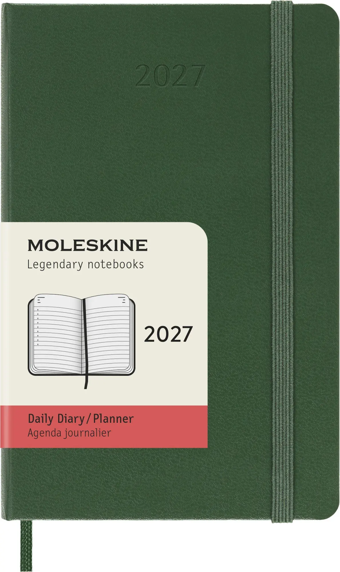 Cover: 8056999279981 | Moleskine 12 Monate Tageskalender 2027, Pocket/A6, 1 Tag = 1 Seite,...