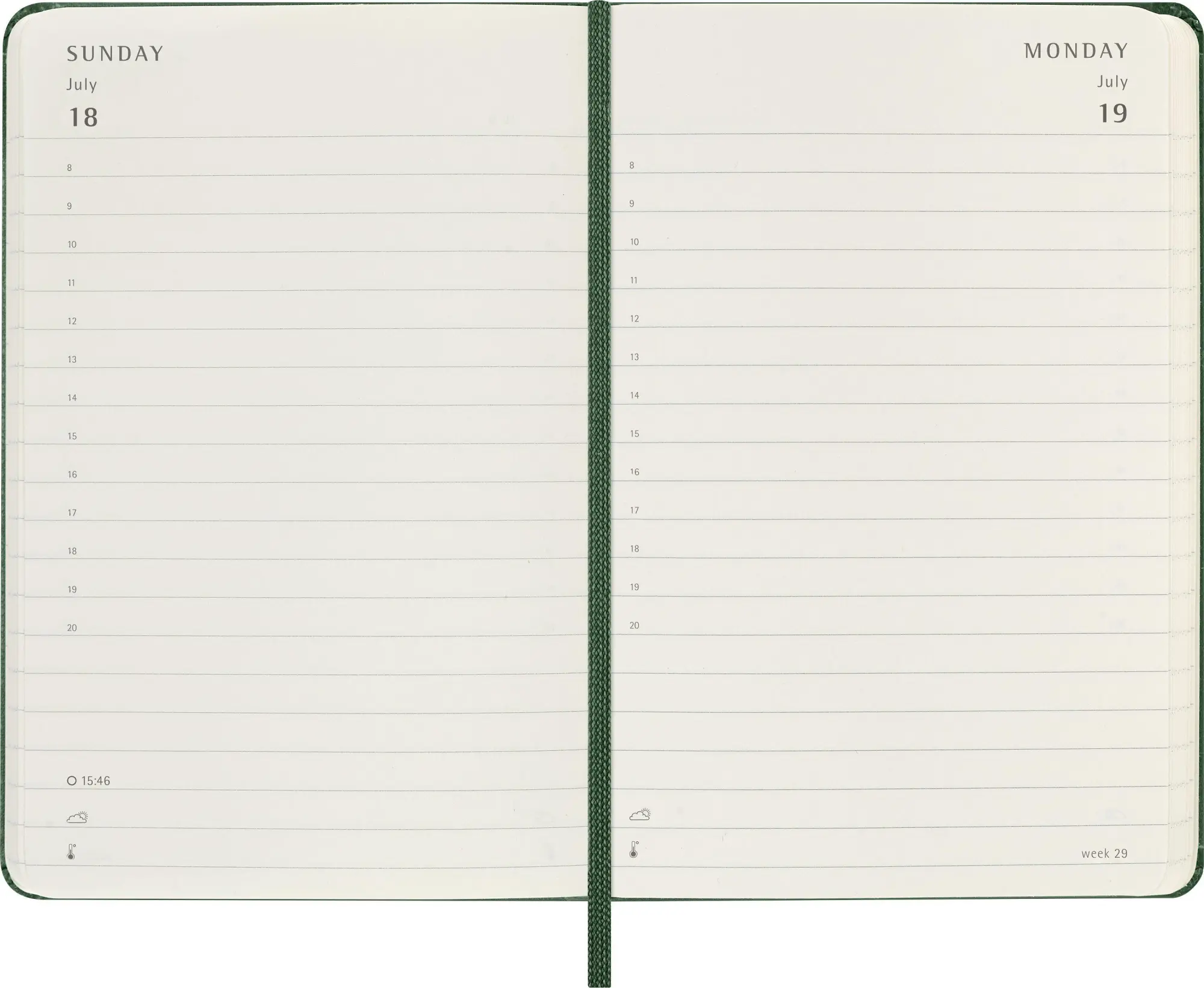 Bild: 8056999279981 | Moleskine 12 Monate Tageskalender 2027, Pocket/A6, 1 Tag = 1 Seite,...