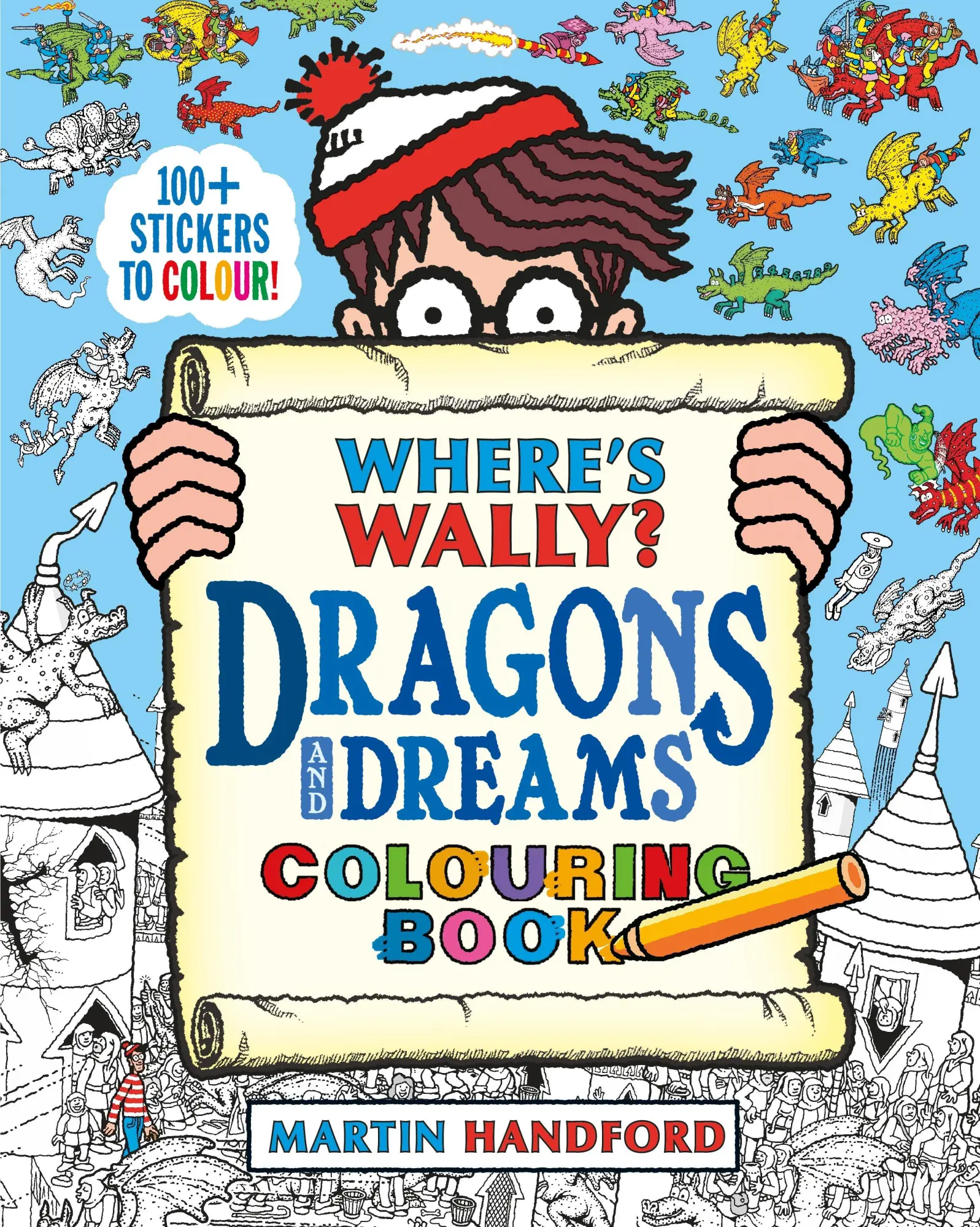 Cover: 9781406399981 | Where's Wally? Dragons and Dreams Colouring Book | Martin Handford