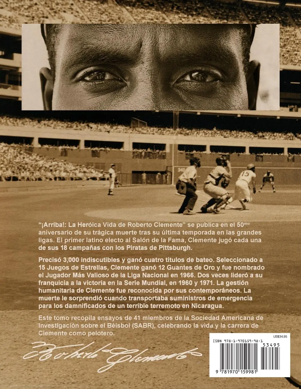 Rückseite: 9781970159981 | ¡Arriba! La heroica vida de Roberto Clemente | Bill Nowlin (u. a.)