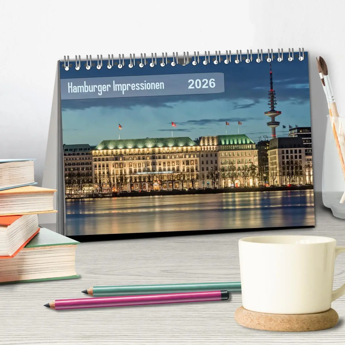 Bild: 9783457829981 | Hamburger Impressionen 2026 (Tischkalender 2026 DIN A5 quer),...