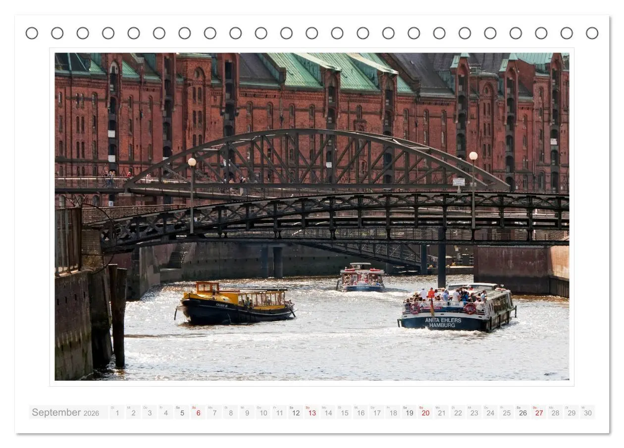 Bild: 9783457829981 | Hamburger Impressionen 2026 (Tischkalender 2026 DIN A5 quer),...