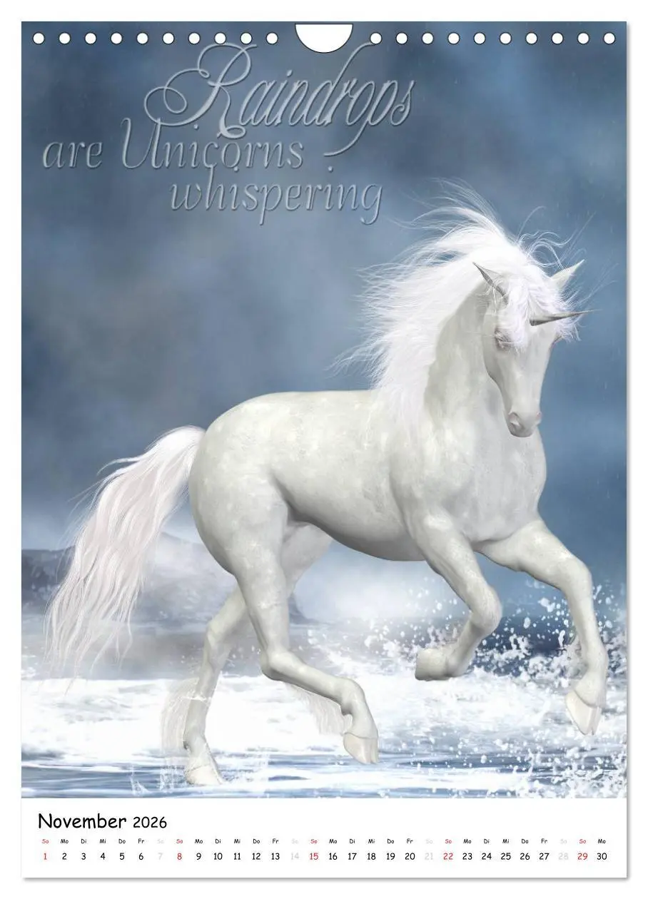 Bild: 9783516469981 | Einhorn und Pegasus (Wandkalender 2026 DIN A4 hoch), CALVENDO...