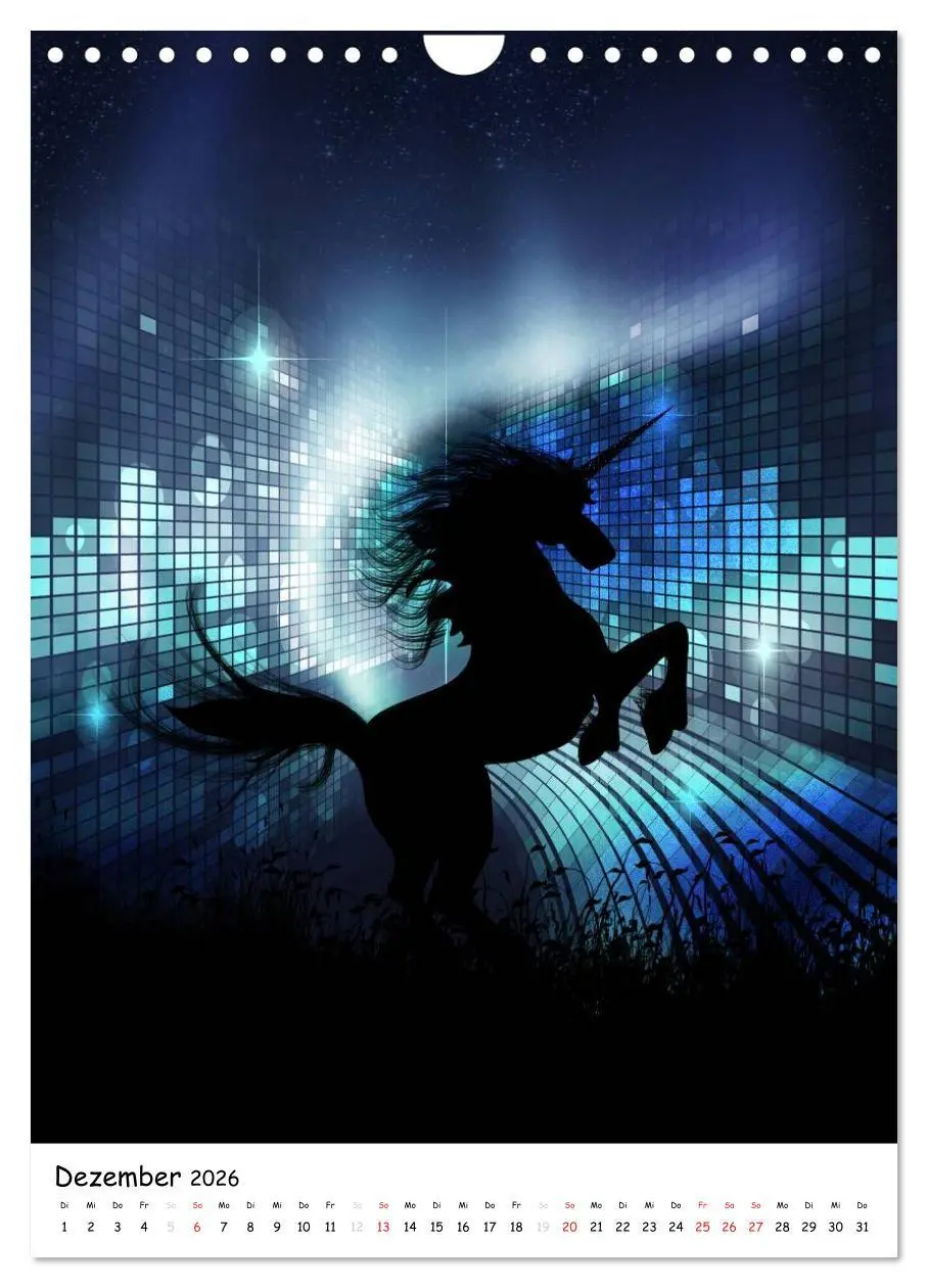 Bild: 9783516469981 | Einhorn und Pegasus (Wandkalender 2026 DIN A4 hoch), CALVENDO...