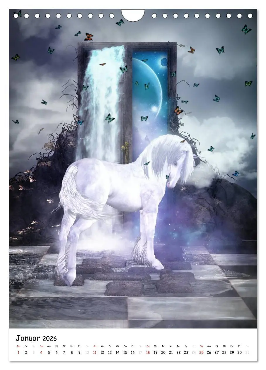 Bild: 9783516469981 | Einhorn und Pegasus (Wandkalender 2026 DIN A4 hoch), CALVENDO...