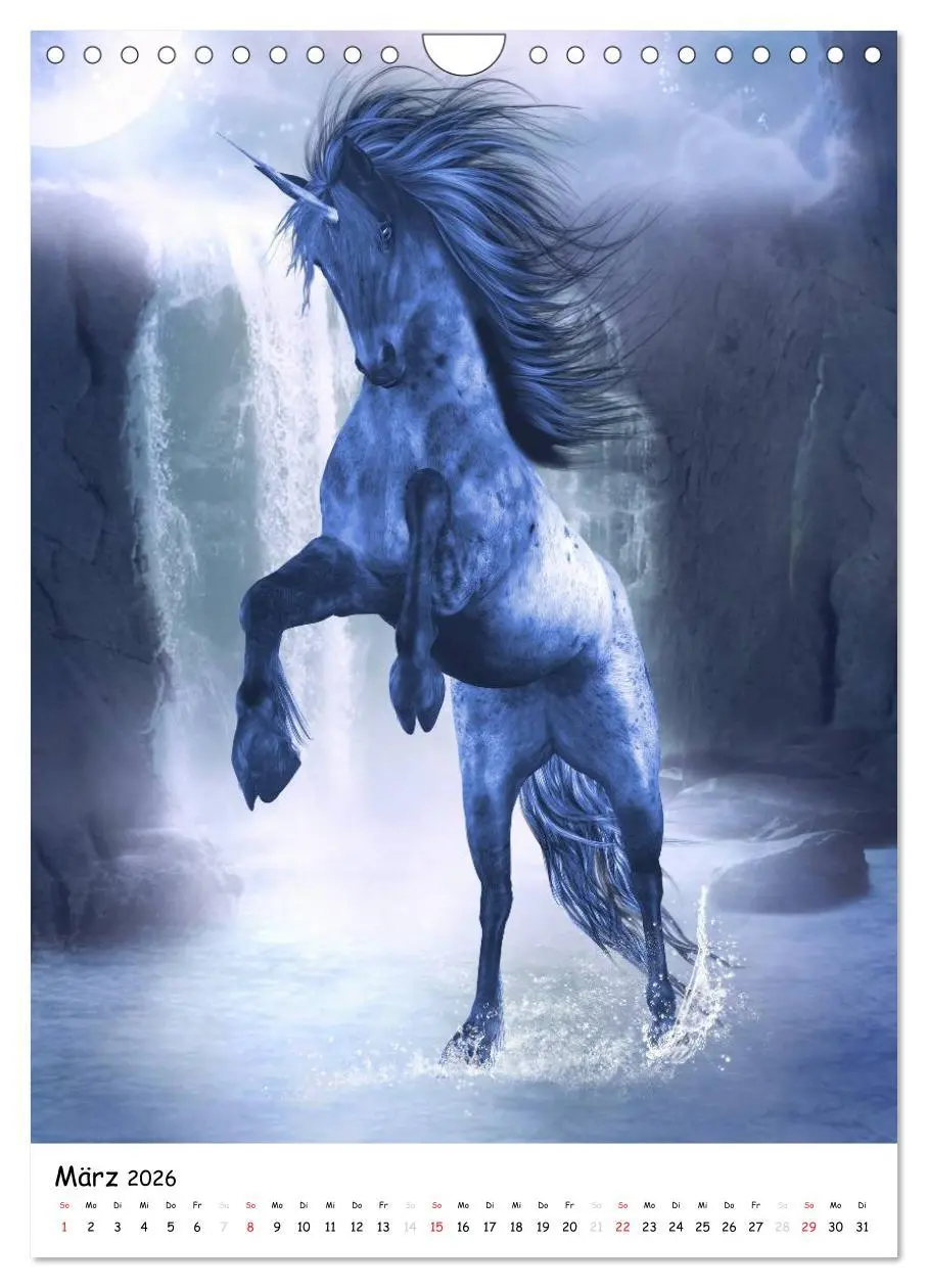 Bild: 9783516469981 | Einhorn und Pegasus (Wandkalender 2026 DIN A4 hoch), CALVENDO...