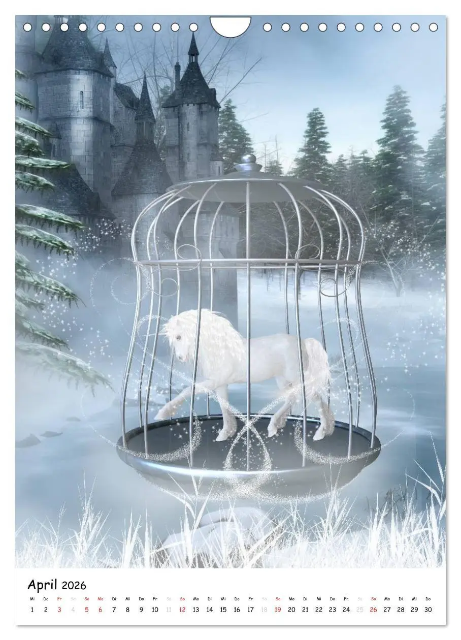 Bild: 9783516469981 | Einhorn und Pegasus (Wandkalender 2026 DIN A4 hoch), CALVENDO...