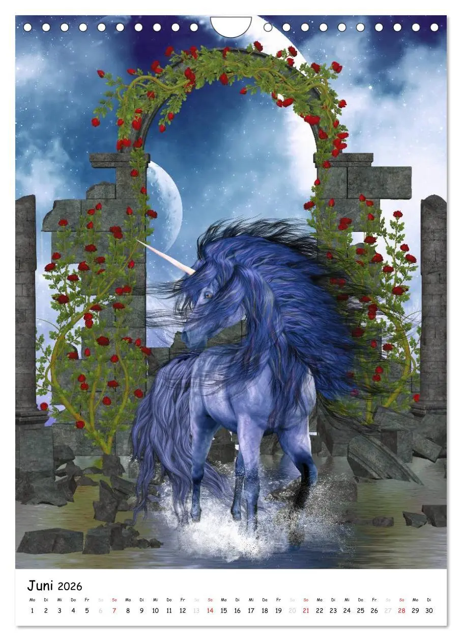 Bild: 9783516469981 | Einhorn und Pegasus (Wandkalender 2026 DIN A4 hoch), CALVENDO...