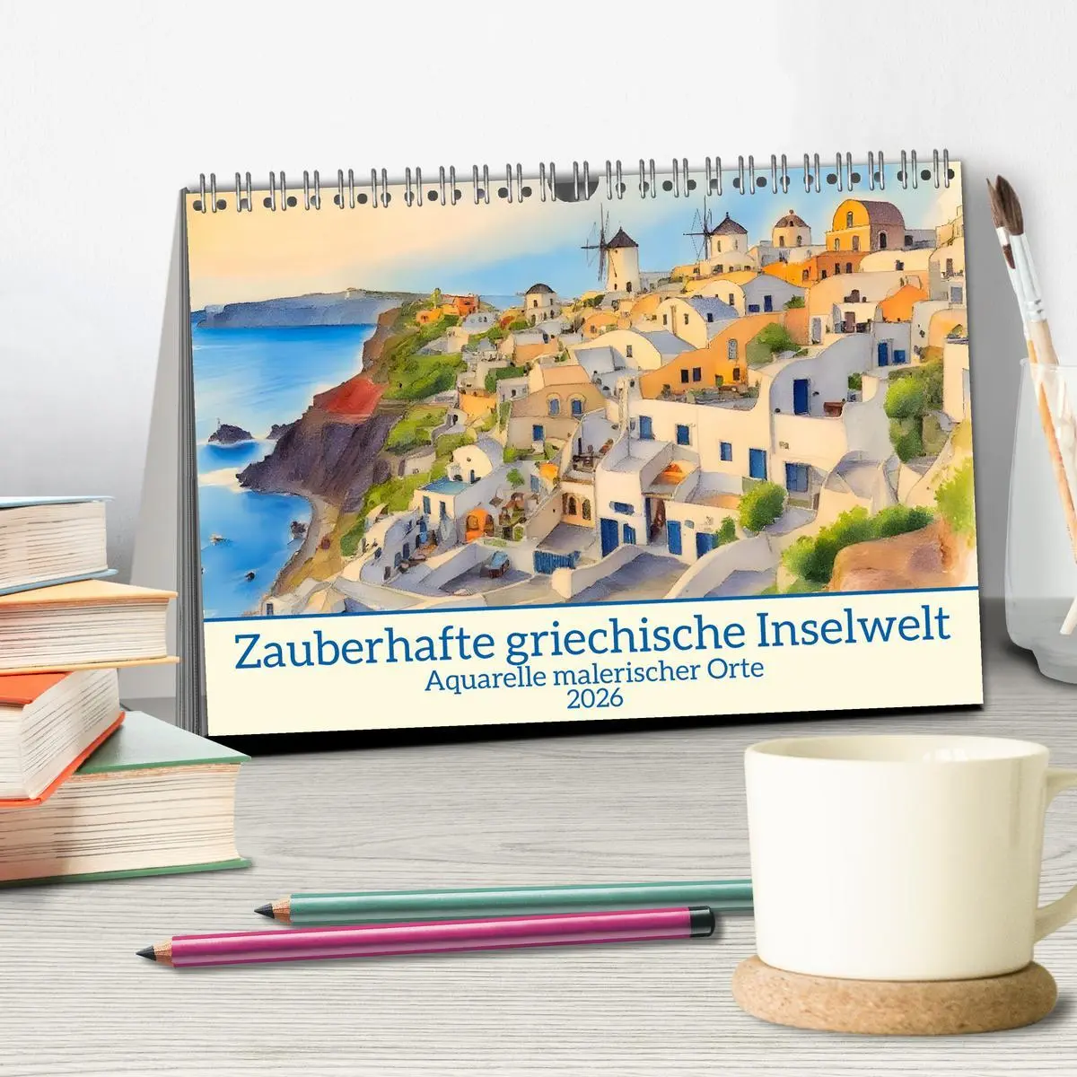 Bild: 9783516609981 | Zauberhafte griechische Inselwelt (Tischkalender 2026 DIN A5 quer),...