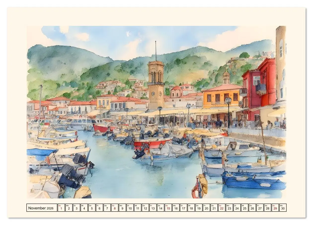 Bild: 9783516609981 | Zauberhafte griechische Inselwelt (Tischkalender 2026 DIN A5 quer),...