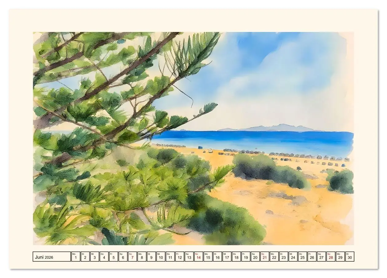 Bild: 9783516609981 | Zauberhafte griechische Inselwelt (Tischkalender 2026 DIN A5 quer),...