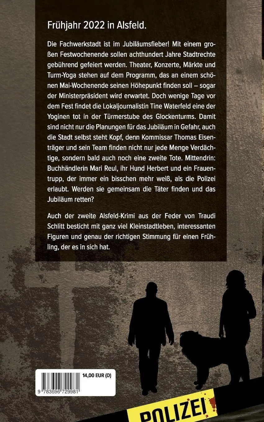 Rückseite: 9783696729981 | Tod im Glockenturm | Ein Alsfeld-Krimi | Traudi Schlitt | Taschenbuch