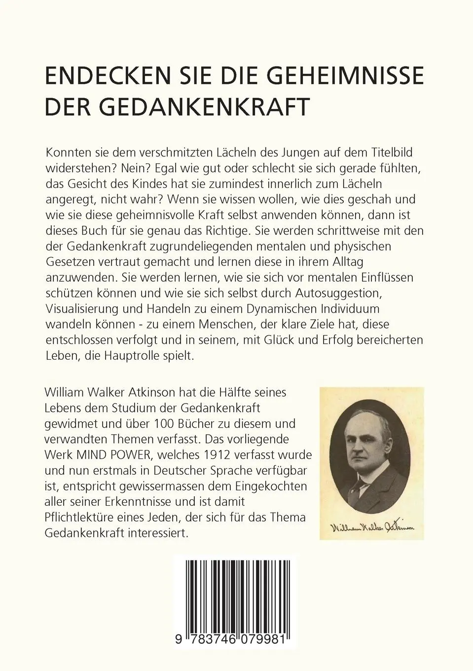 Rückseite: 9783746079981 | Mind Power | Das Geheimnis mentaler Magie | William Walker Atkinson