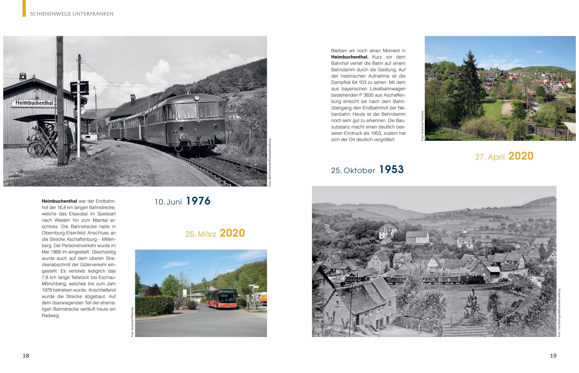Bild: 9783968079981 | Schienenwege gestern und heute - Zeitreise durch Unterfranken | Buch