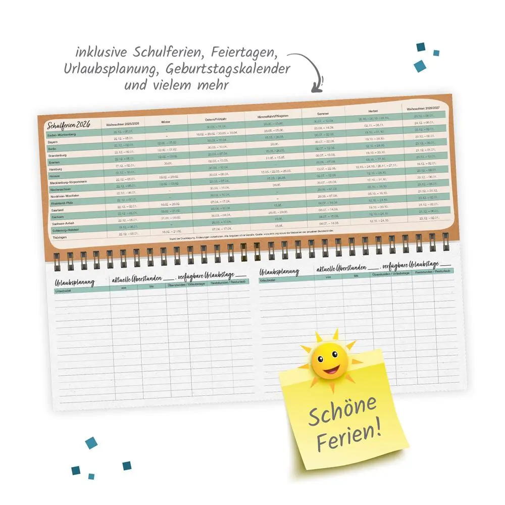 Bild: 4251901510082 | Trötsch Wochentischkalender Natur 2026 | Tischkalender Wochenkalender
