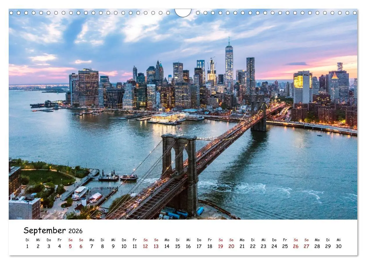 Bild: 9783457630082 | New York City - Atemberaubende Ansichten (Wandkalender 2026 DIN A3...