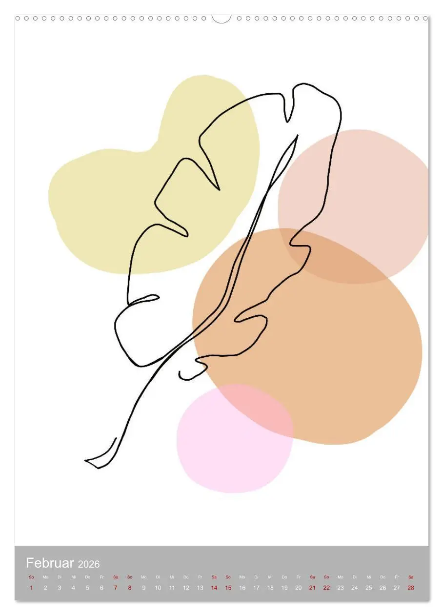 Bild: 9783516340082 | Line-Art Variationen (hochwertiger Premium Wandkalender 2026 DIN A2...