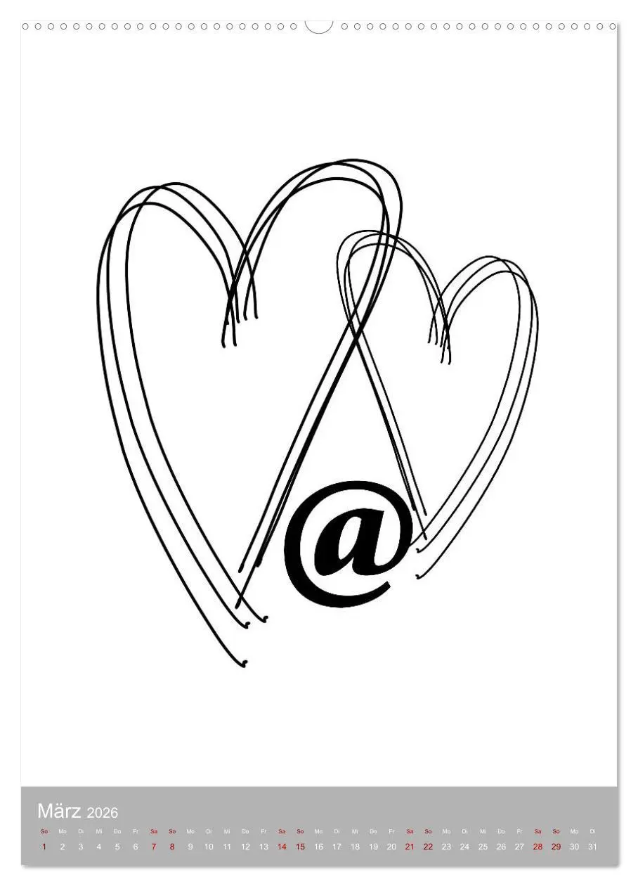 Bild: 9783516340082 | Line-Art Variationen (hochwertiger Premium Wandkalender 2026 DIN A2...
