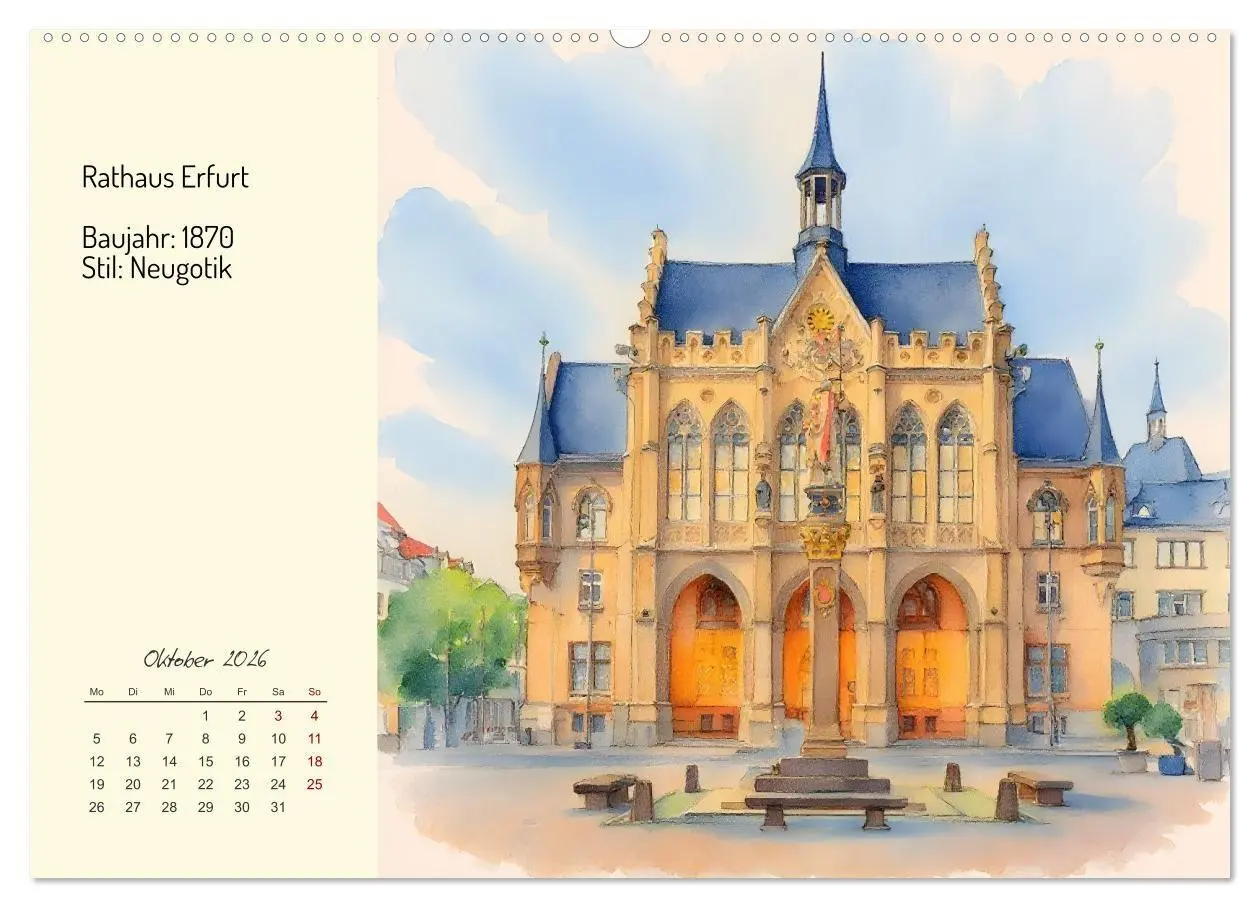 Bild: 9783516720082 | Prunkvolle deutsche Rathäuser (hochwertiger Premium Wandkalender...