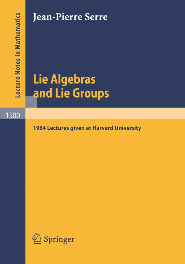 Cover: 9783540550082 | Lie Algebras and Lie Groups | Jean-Pierre Serre | Taschenbuch | vii