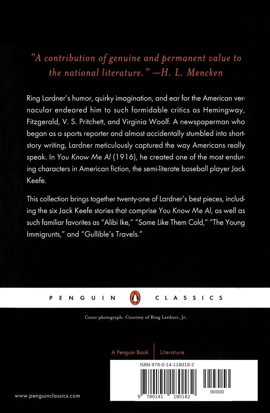Rückseite: 9780141180182 | Selected Stories | Ring Lardner | Taschenbuch | Englisch | 1997