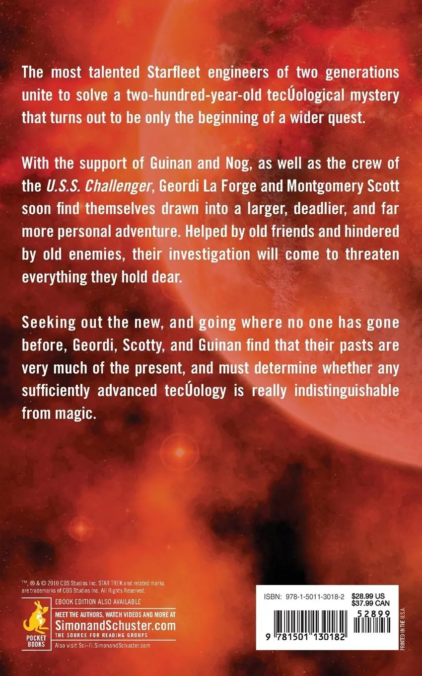 Rückseite: 9781501130182 | Star Trek | The Next Generation: Indistinguishable from Magic | Buch
