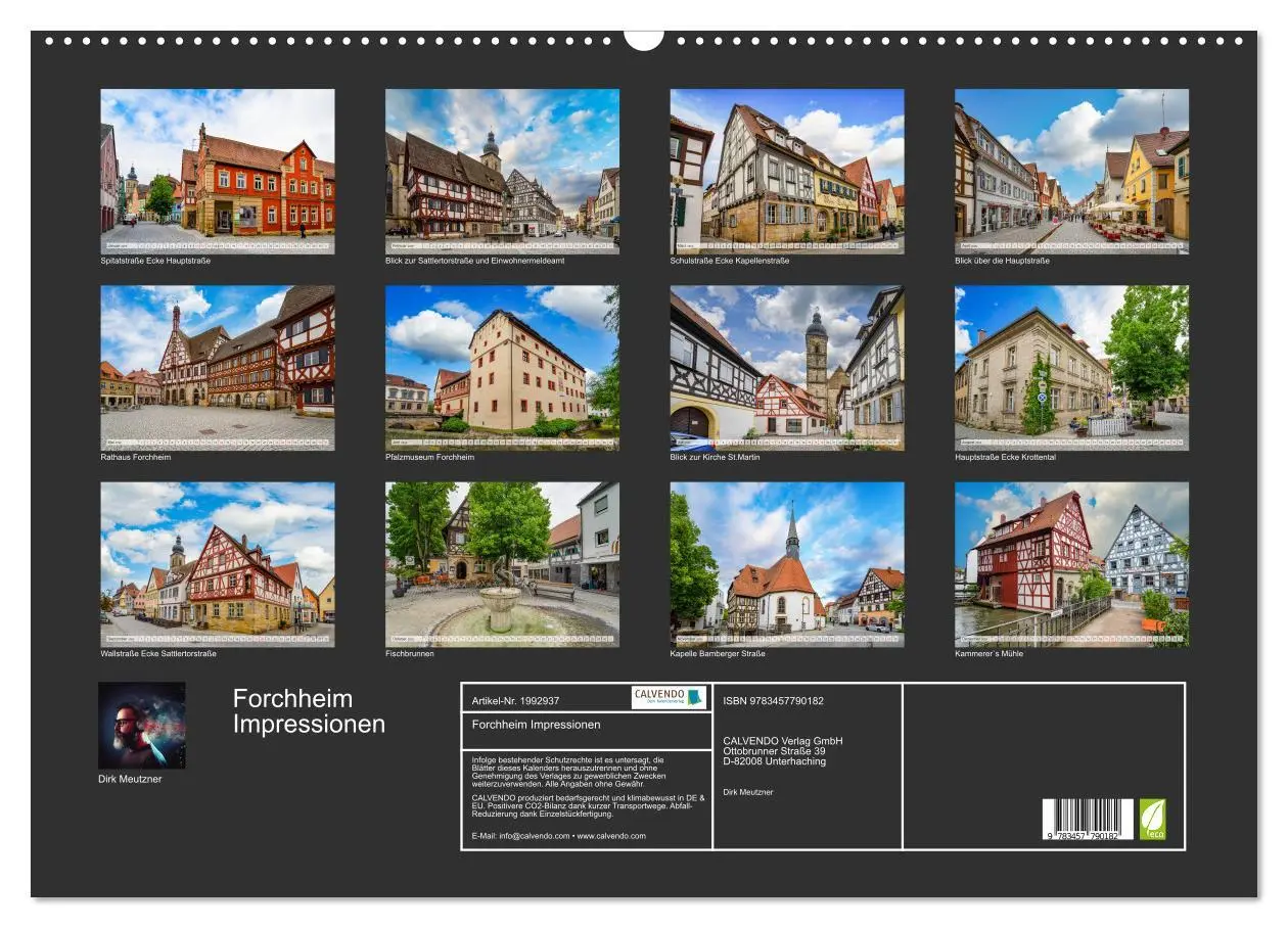 Bild: 9783457790182 | Forchheim Impressionen (Wandkalender 2026 DIN A2 quer), CALVENDO...