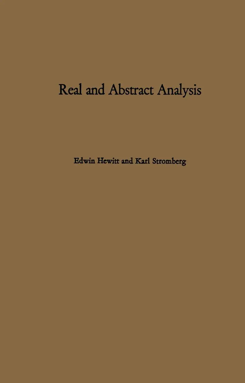 Cover: 9783540780182 | Real and Abstract Analysis | K. Stromberg (u. a.) | Taschenbuch | viii