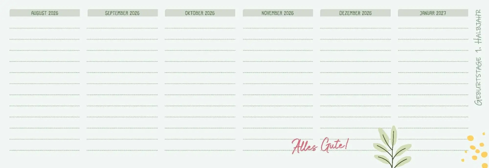 Bild: 9783834670182 | Mein Wochen-Tischkalender für das Schuljahr 2026/2027 | Kalender