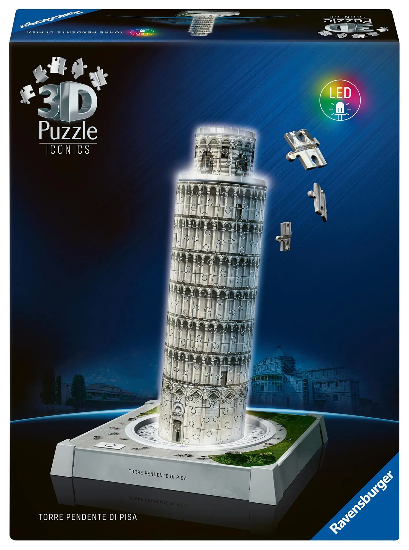 Cover: 4005555080282 | 3D Puzzle Iconics: Schiefer Turm von Pisa - mit Licht | Spiel | 2025