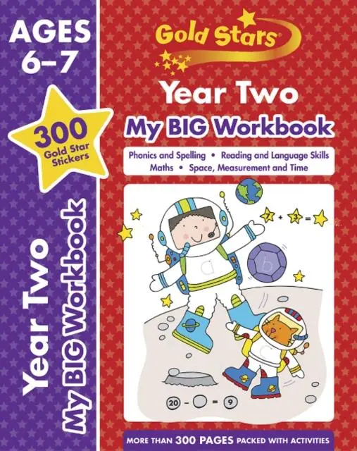 Cover: 9781646380282 | Gold Stars Year Two My BIG Workbook (Includes 300 gold star...