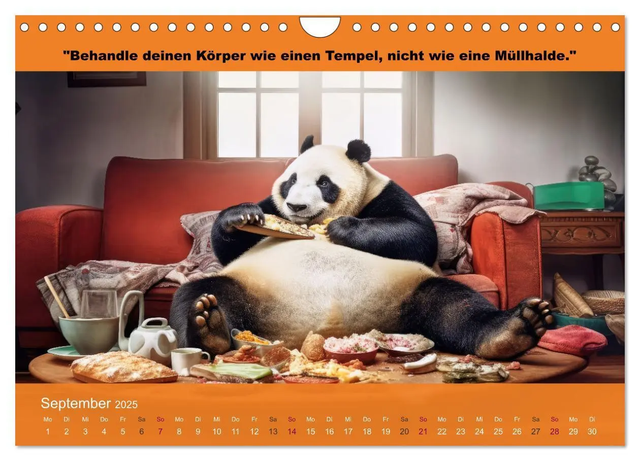 Bild: 9783435690282 | Der tierisch lustige Abnehmkalender (Wandkalender 2025 DIN A4...