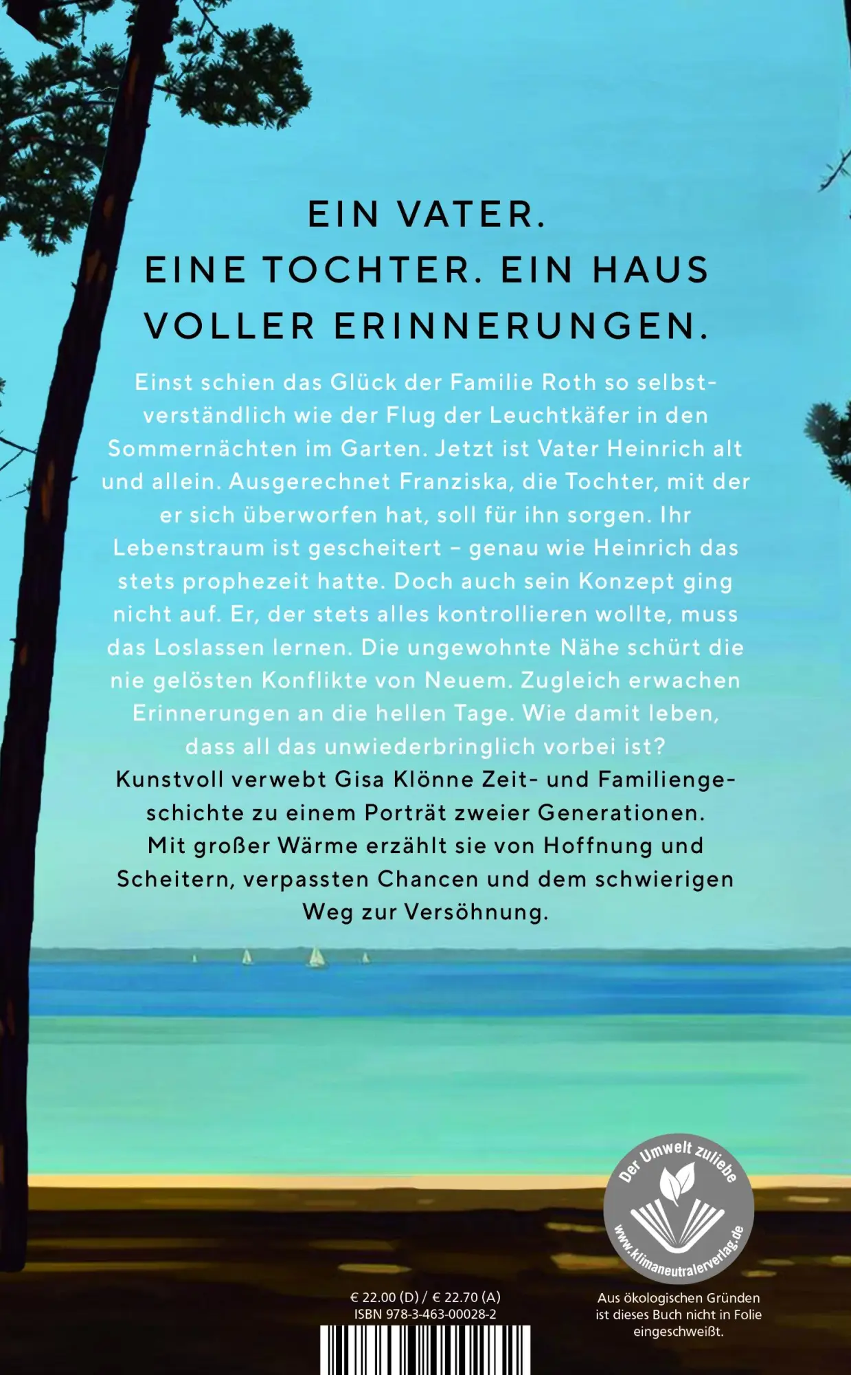 Rückseite: 9783463000282 | Für diesen Sommer | Gisa Klönne | Buch | 448 S. | Deutsch | 2022