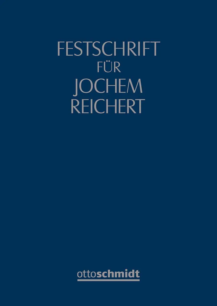 Cover: 9783504060282 | Festschrift für Jochem Reichert zum 70. Geburtstag | Bayer (u. a.)