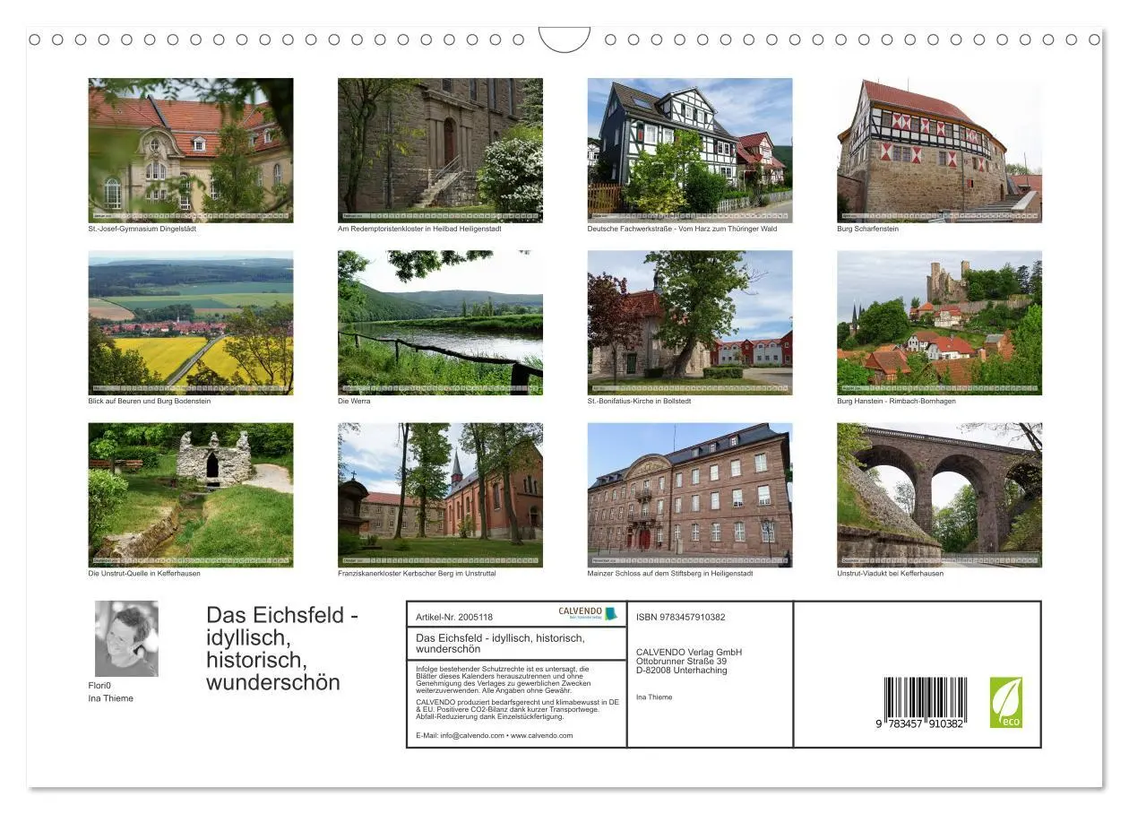 Bild: 9783457910382 | Das Eichsfeld - idyllisch, historisch, wunderschön (Wandkalender...