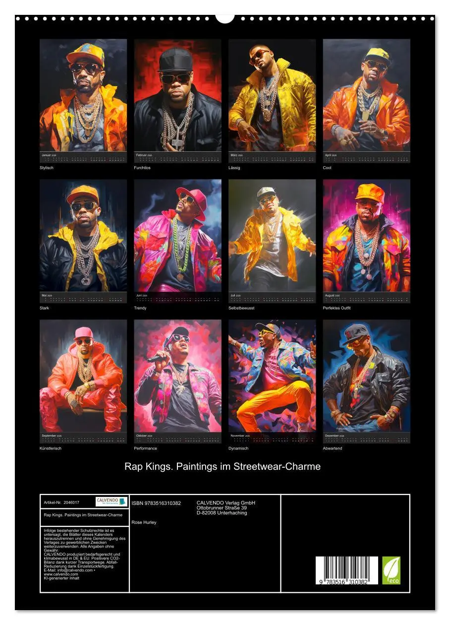 Bild: 9783516310382 | Rap Kings. Paintings im Streetwear-Charme (hochwertiger Premium...