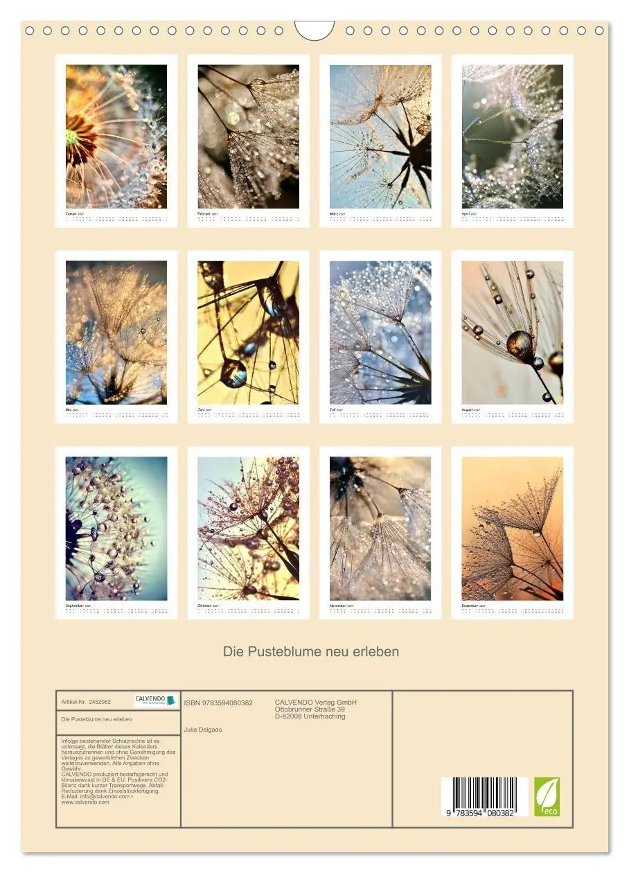 Bild: 9783594080382 | Die Pusteblume neu erleben (Wandkalender 2027 DIN A3 hoch),...