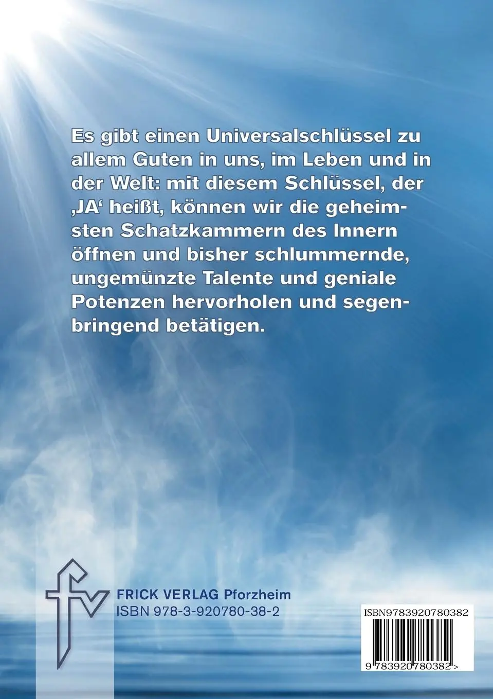 Rückseite: 9783920780382 | Das große JA | K. O. Schmidt | Taschenbuch | 152 S. | Deutsch | 2016