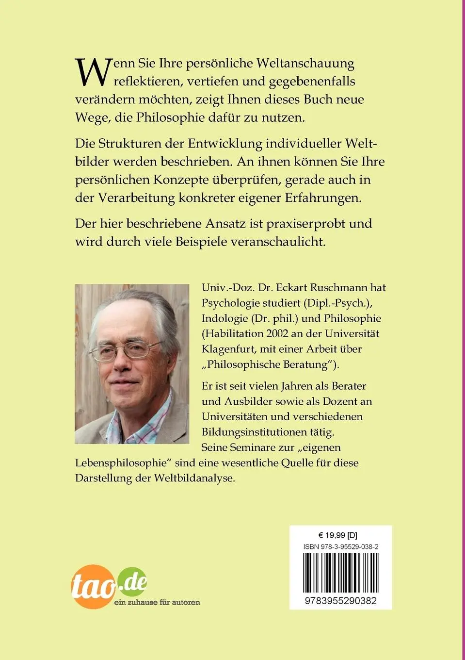 Rückseite: 9783955290382 | Weltanschauungen und Gottesbilder | Eckart Ruschmann | Taschenbuch